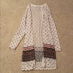 Long Patterned Cardigan (worn once)